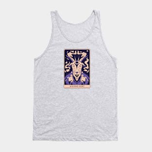 Spooky Tarot Card: Wizard Goat Tank Top